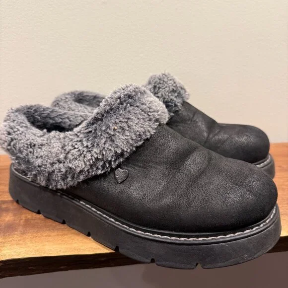 Skechers BOBS Keepsakes Lite - Cozy Blend slippers in black size 8.5 - Picture 2 of 4